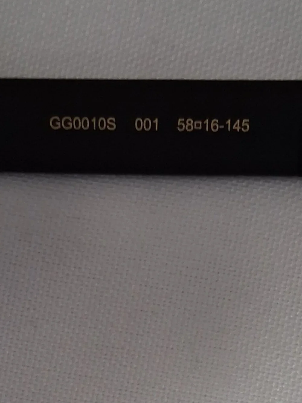 Gucci GG0010S 001 Sunglasses – Size 58-16-145 {015}